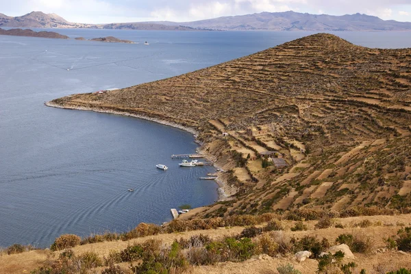Isla del Sol, Titicaca Gölü, Bolivya — Stok fotoğraf