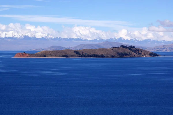 Mount Illimani, Isla del Sol, Bolivia — Stockfoto