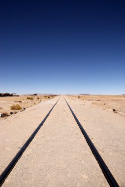 Tren cementary, uyuni, Bolivya