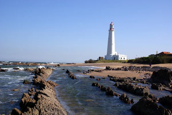 Deniz feneri, la paloma, uruguay — Stok fotoğraf