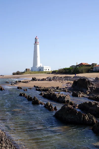 Deniz feneri, la paloma, uruguay — Stok fotoğraf
