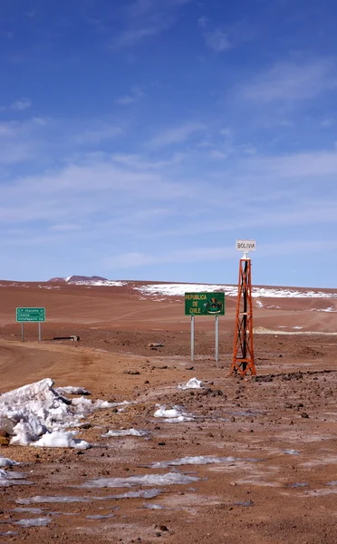 Boliviaanse Chileense grens — Stockfoto