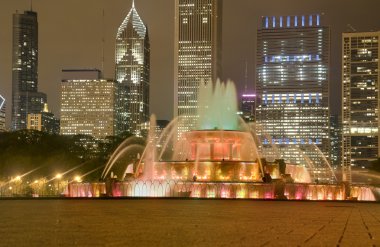 Buckingham Fountain in Chicago clipart