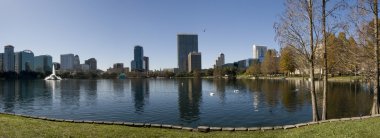 Panorama of Lake Eola clipart