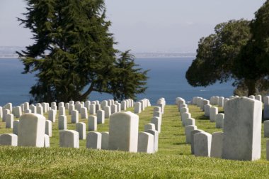 Cemetery at Point Loma clipart