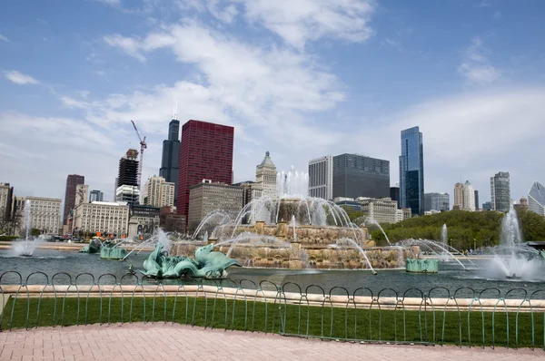 Бакингемский фонтан в Чикаго — стоковое фото