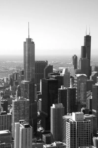 Černé a bílé chicago — Stock fotografie