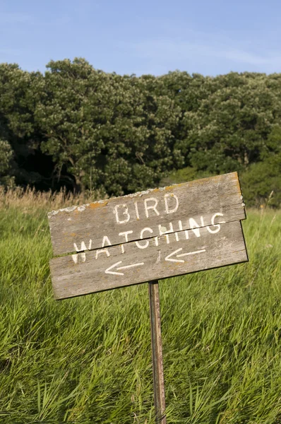 Obserwowanie ptaków znak — Zdjęcie stockowe