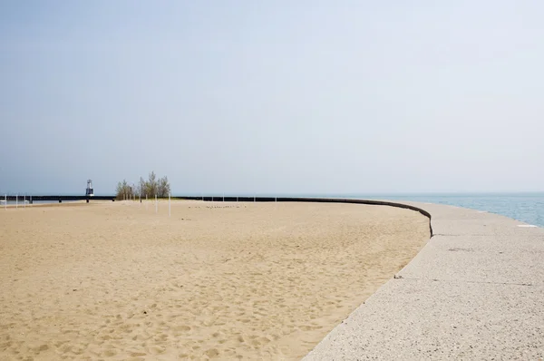 Пляж в Чикаго — стокове фото