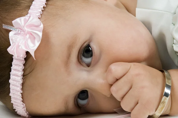 Baby sání palce — Stock fotografie