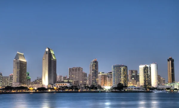 HDR of San Diego at Night — Stock Photo, Image