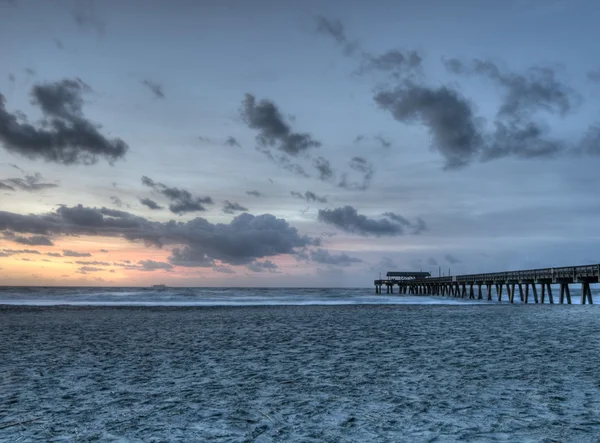 Sunrise plajda Tybee — Stok fotoğraf