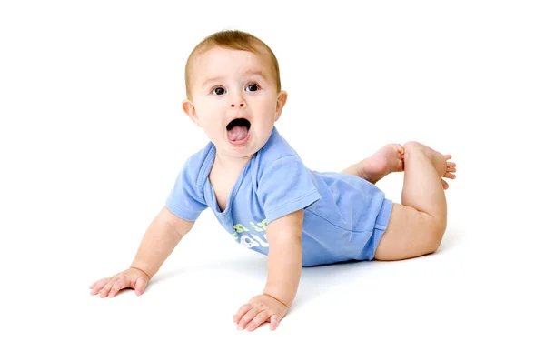 Schattige baby kruipen — Stockfoto