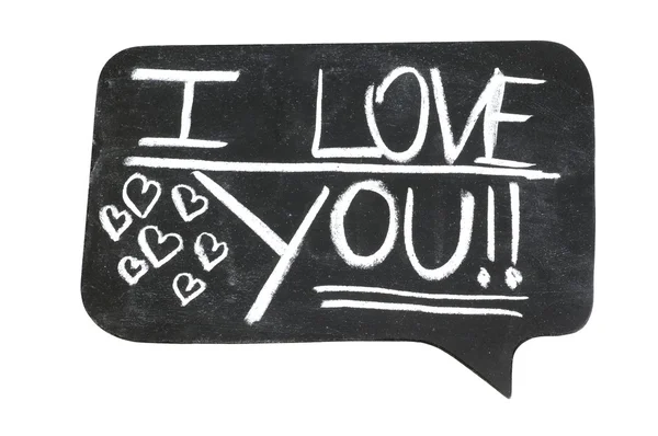 I Love You on Chalk Board — Stock Photo, Image