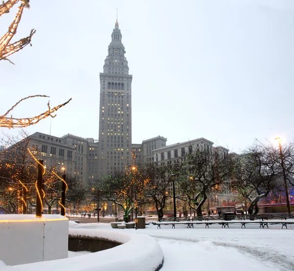 Cleveland in inverno — Foto Stock