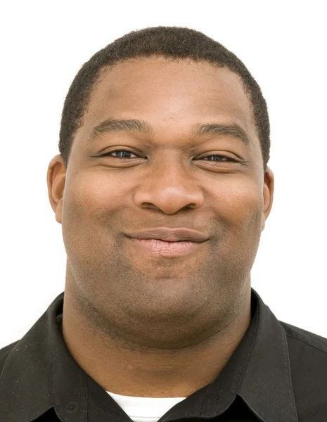Fekete férfi mosolyogva — Stock Fotó