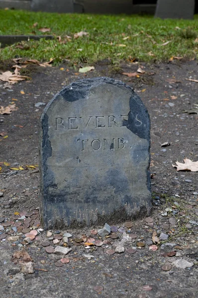 A lápide de Paul Revere — Fotografia de Stock