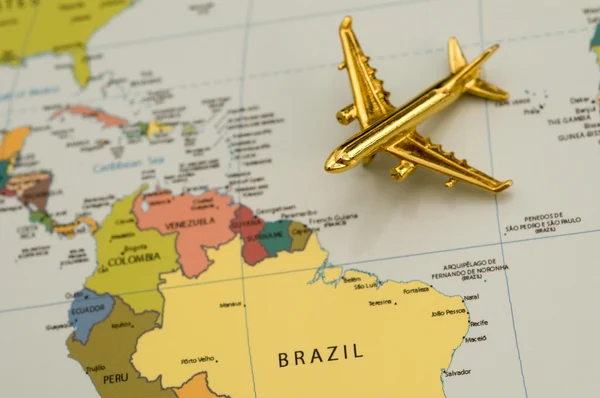 Plane to South America — Stock Photo, Image