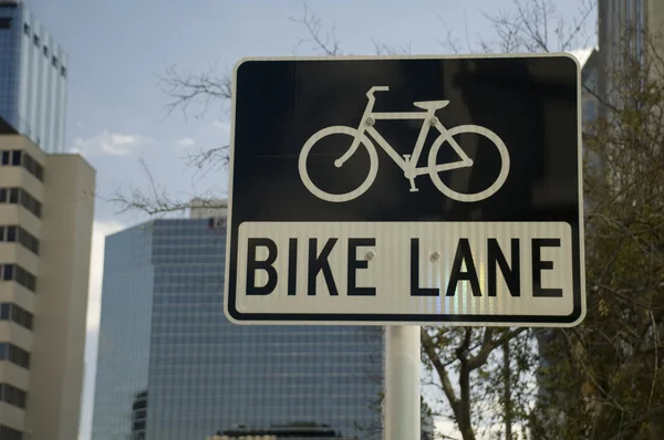 stock image Bike Lane Sign