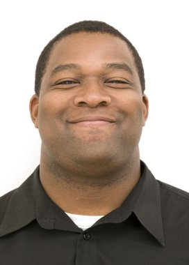 Black Male Smirking clipart