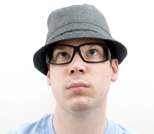 Male in Nerd Glasses — Stock Photo, Image