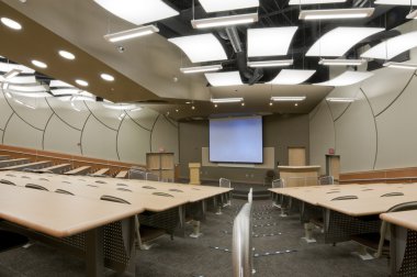 Close up of Lecture Hall at College clipart