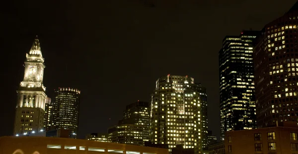 Boston v noci — Stock fotografie