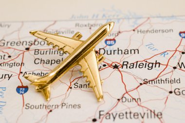 Plane Over North Carolina clipart