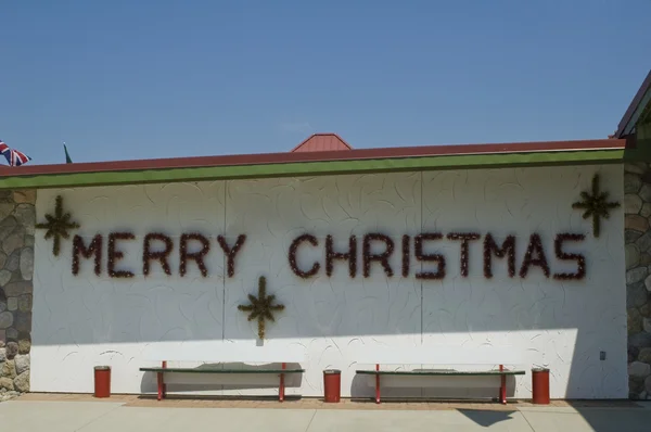 З Різдвом Христовим знак — стокове фото