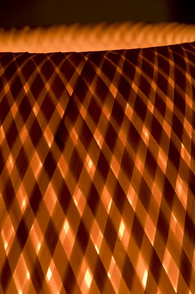 Close up della lampada di vimini — Foto Stock