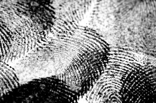 Black Ink Fingerprints — Stock Photo, Image