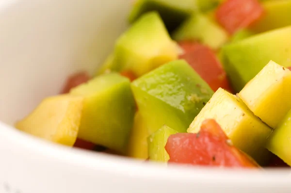 stock image Tomato and Mozzarella Salad with Avocado and Black Olives