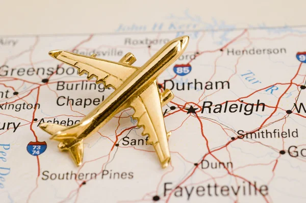 Plane Over North Carolina — Stock Photo, Image