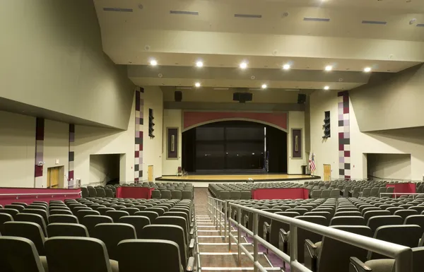 Auditorium op middelbare school — Stockfoto