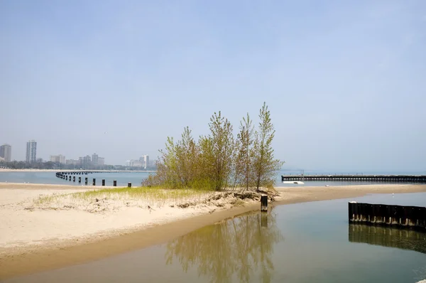 Spiaggia a Chicago — Foto Stock