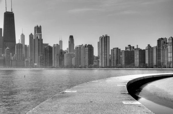 黒と白のシカゴ — ストック写真