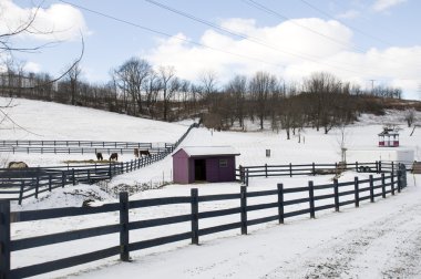 Ohio Farm in Winter clipart