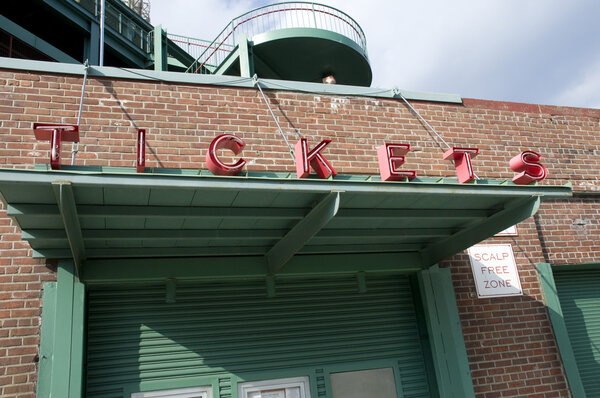 Tickets Booth at Baseball Stadium