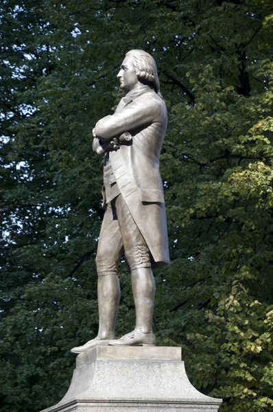 Sam adams socha v Bostonu — Stock fotografie