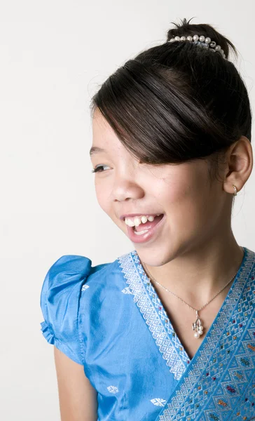 Asian Girl Laughing — Stock Photo, Image