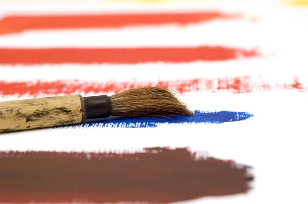 Brush on paint — Zdjęcie stockowe
