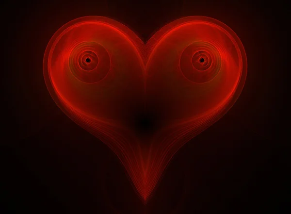 Kırmızı kalp — Stok fotoğraf