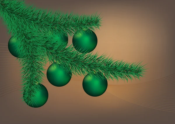 Green Christmas balls — Stock Photo, Image