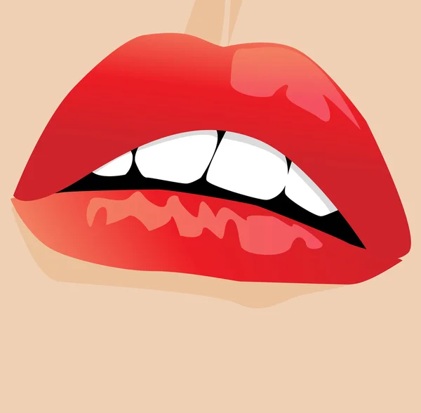 Κόκκινα χείλη — Διανυσματικό Αρχείο