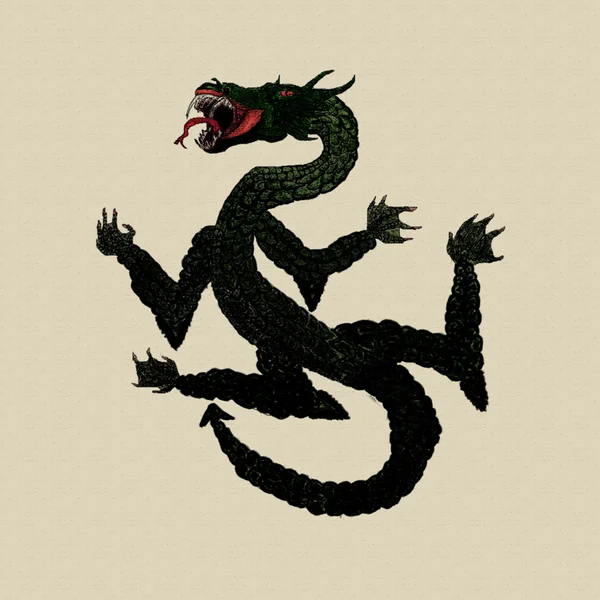 Ilustración de dragón —  Fotos de Stock