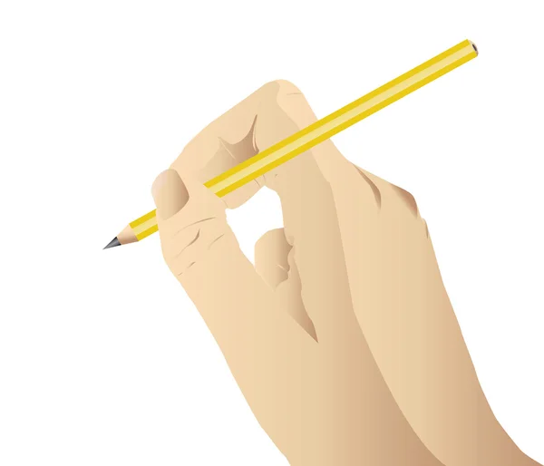 Human draw using pencil — Stock Photo, Image