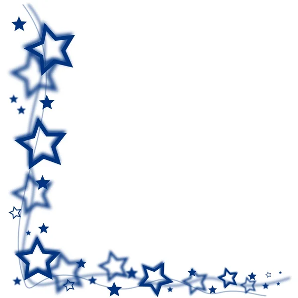 Modré hvězdy — Stockový vektor