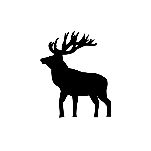 Cerf noir — Image vectorielle