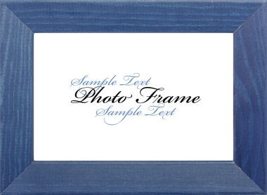 Mavi ahşap çerçeve