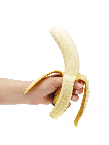 stock image Peeled banana